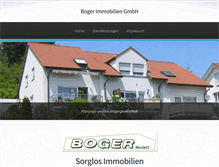 Tablet Screenshot of boger-immobilien.de